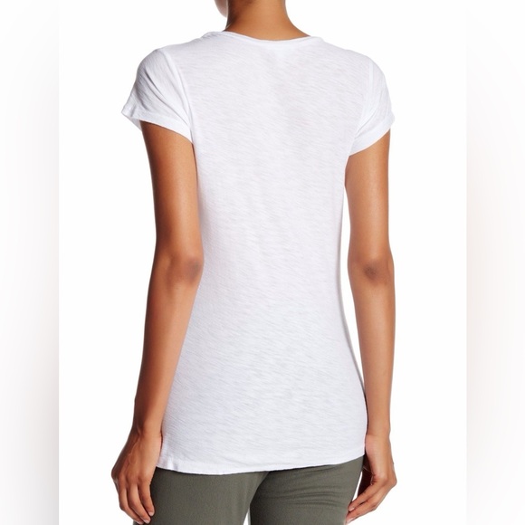 James Perse Casual High Gauge Scoop Neck White T-Shirt sz: 2 - Picture 9 of 10
